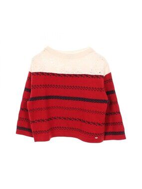 Chanel Knit CC Logo Button Bicolor Cashmere Sweater